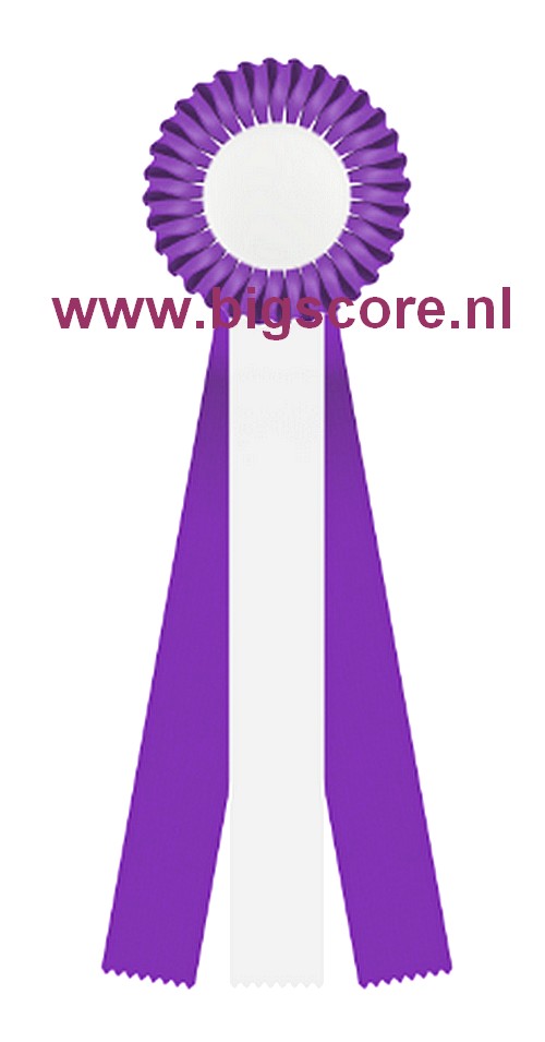 R 12 1-Ringsrozet Multi 3 liasters Blanco Ø 10,5 L: 25 cm met optie Full-Colour Ø 50 mm afslag